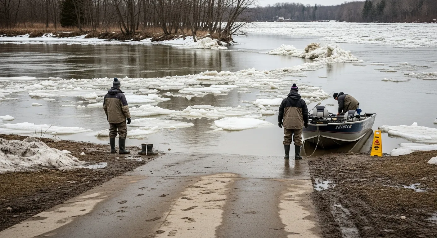 St. Thomas River Levels Drop and Ice Clears for Fishing - boringnews.ca ...